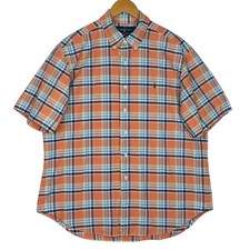 Ralph Lauren Shirt Mens XL Plaid Short Sleeve Classic Fit Button Down Casual
