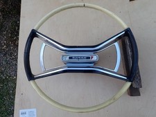 1961 Dodge Phoenix Steering Wheel Power Steering Horn Ring Nice Chrome 1961 Dodge Phoenix Steering Wheel Power Steering Horn Ring Nice Chrome