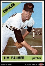 1966 Topps #126 Jim Palmer Orioles RC HOF 7 - NM