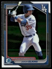 2024 Bowman #BCP-106 Jaron Elkins Los Angeles Dodgers 1