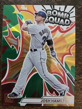 2026 Panini Donruss Bomb Squad Josh Hamilton Green Laser SP #8 Texas Rangers