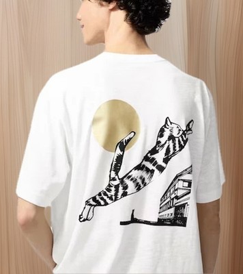 UNIQLO UT Graphic T-shirt Sake Collection Bijofu Cat New Japan XL