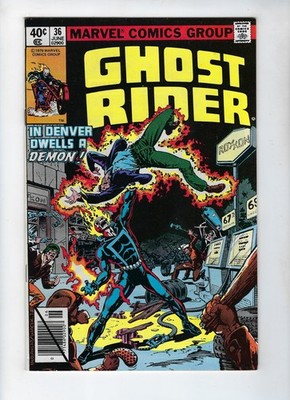 Ghost Rider # 36 Marvel Comics Zarathos appearance 1979 VFNM