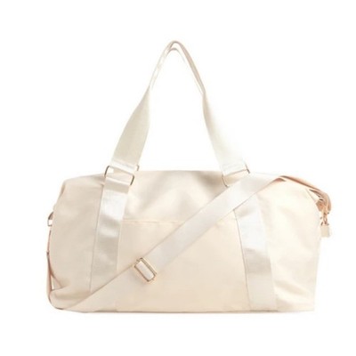 Brand New in Package Rachel Zoe X Curateur Amalfi Ivory Weekender Bag MSRP $168