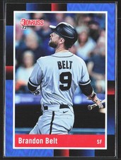 2022 Donruss #268 Brandon Belt Holo Blue