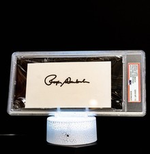 Roger Staubach Large Index Card Autographed / PSA Autpgraph GEM MT 10