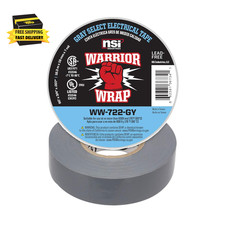 Industries Warriorwrap Select 3/4 In. X 60 Ft. 7 Mil Vinyl Electrical Tape, Gray