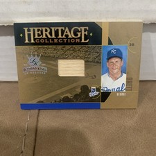 GEORGE BRETT 2005 DONRUSS DIAMOND KINGS HERITAGE GAME-USED Wood Bat 80/100 Rare