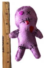 Voodoo Doll with Pin - Magic Spell Wican - Handstitched - DONT GET MAD GET EVEN
