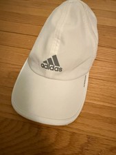 Women's White Adidas Performance Hat   AEROREADY