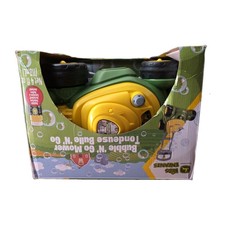 John Deere Bubble And Go Lawn Mower For Toddler Push Toy Outdoor Damaged Box