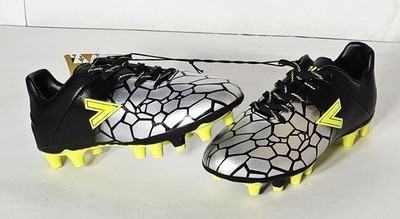 ***MITRE-Soccer Cleats (Black/Silver/Green) KF2129 (Youth Sizes Vary)