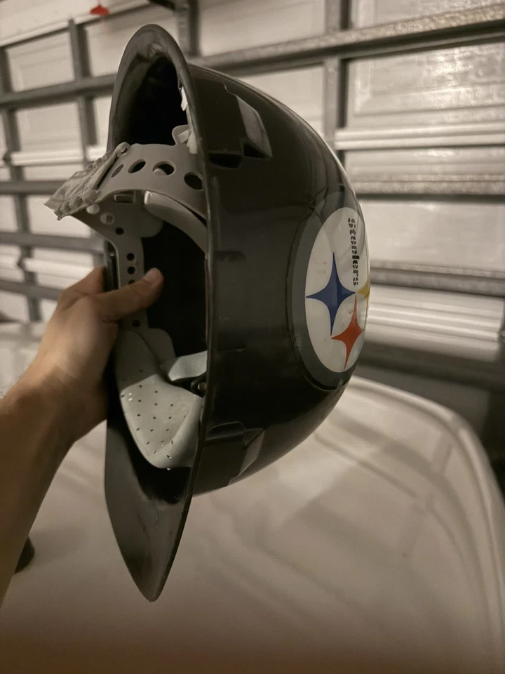 Casco de trabajador industrial Willson de los Pittsburgh Steelers de colección de la NFL Foto 4 de 4