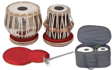 Basic Tabla Set, Student Tabla Set, Steel Bayan, Dayan, Hammer, Cushions & Cover