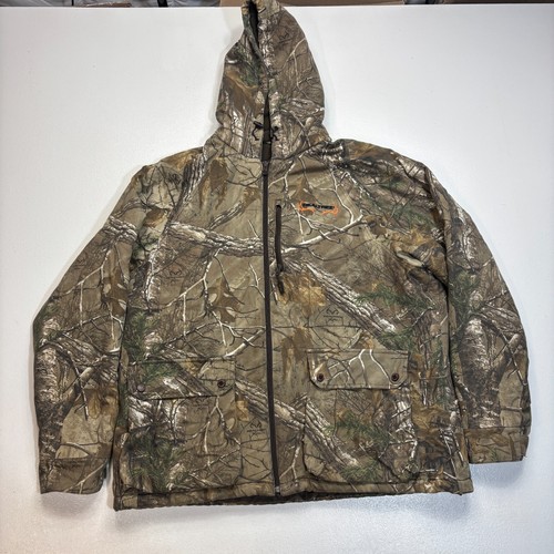 Realtree Jacket Mens XL Full Zip Xtra Green Camo Hunting Woodlands | eBay