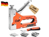 3-In-1 Handtacker Set Mit 3000 Klammern, TÜV GS GeprüFt