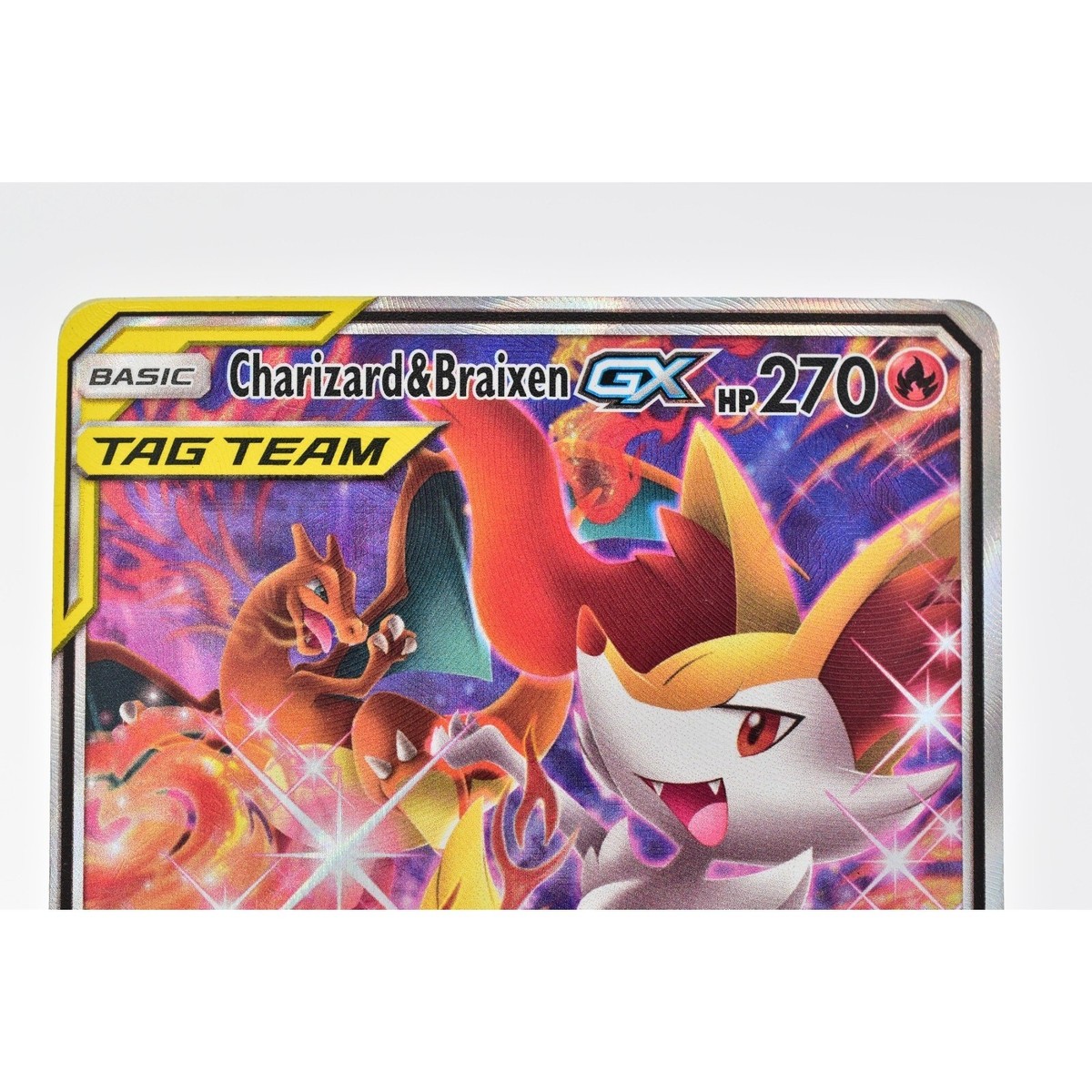 Charizard & Braixen GX SM230 Black Star Promo Holo Card Pokemon