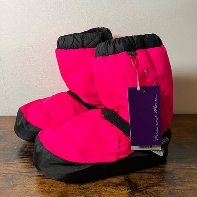 Bloch Kinder Warm Up Stiefel Fluorescent Pink M UK 11,5 - 12,5