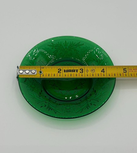 Anchor Hocking Sandwich Pattern Forest Green Saucer Plate - Picture 5 of 5