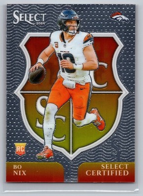 2024 Panini Select #4 Bo Nix Select Certified Rookies