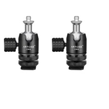 2X Mini ballhead Swivel Ball Head 1/4" Mount for Tripod ballhead Nikon Canon