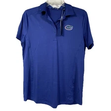 Women's Cutter & Buck Royal Blue Florida Gators Prospect Polo Sz Medium NWT $59