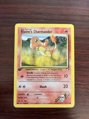 Blaine's Charmander 061/132 Gym Heroes 1st Edition