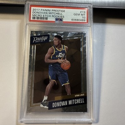 2017 Panini Prestige Donovan Mitchell #13 Micro Etch Rookies RC PSA 10 Gem Mint