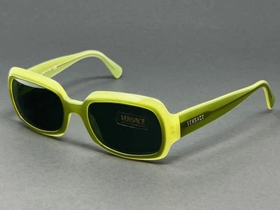 Vintage Versace 4077-544/71 grüne rechteckige Damensonnenbrille authentisch - Bild 1 von 4