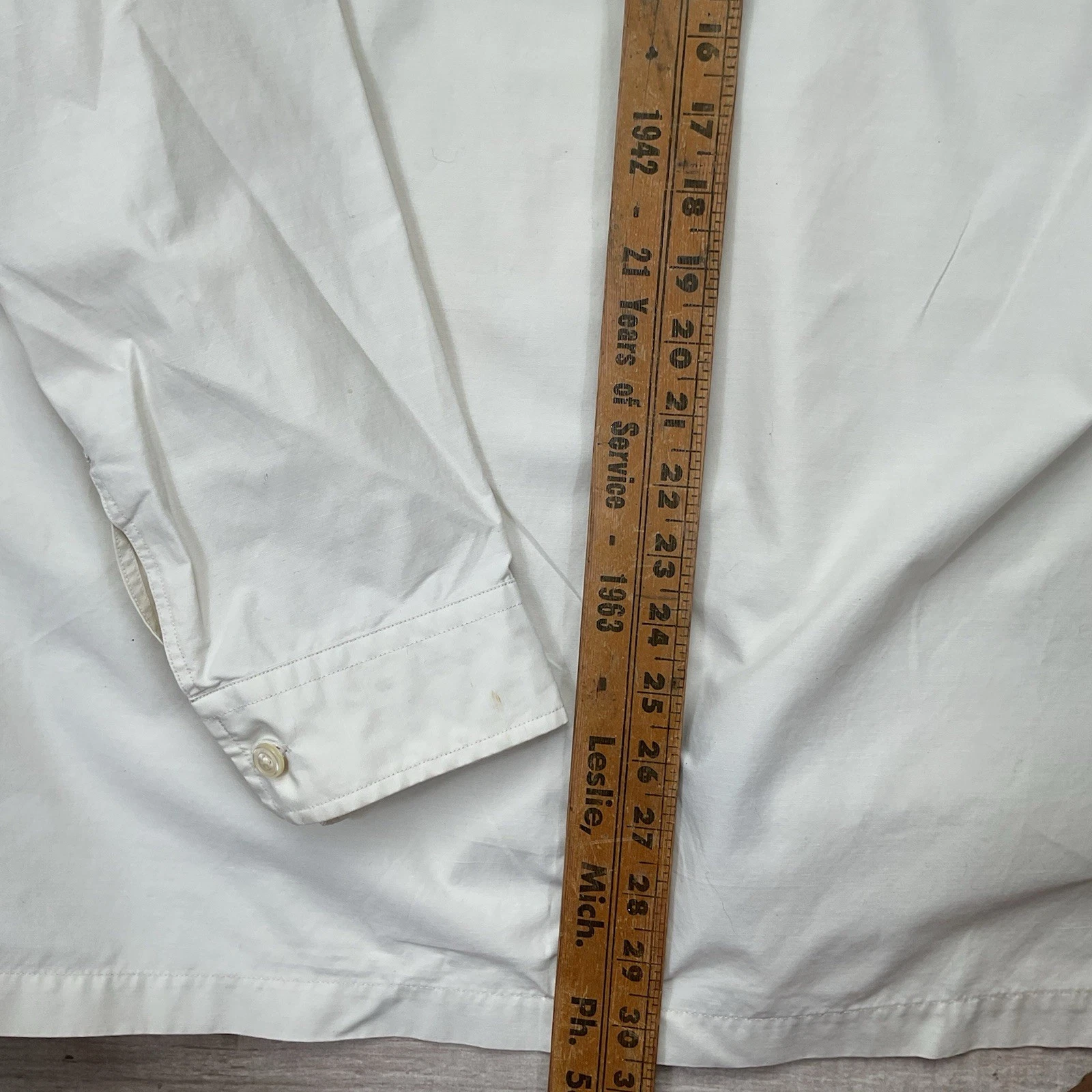 Tommy Hilfiger Mens Size XL Tan Long Sleeve Button Up Shirt Cotton Nylon Blend image 6