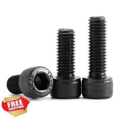 #ad Generic 30pc M6x30mm 12.9 Alloy Steel Screws Black $20.00