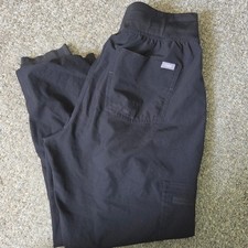 FIGS Zamora Jogger Scrub Pants Black Technical Collection W23SW2008P Mens Small