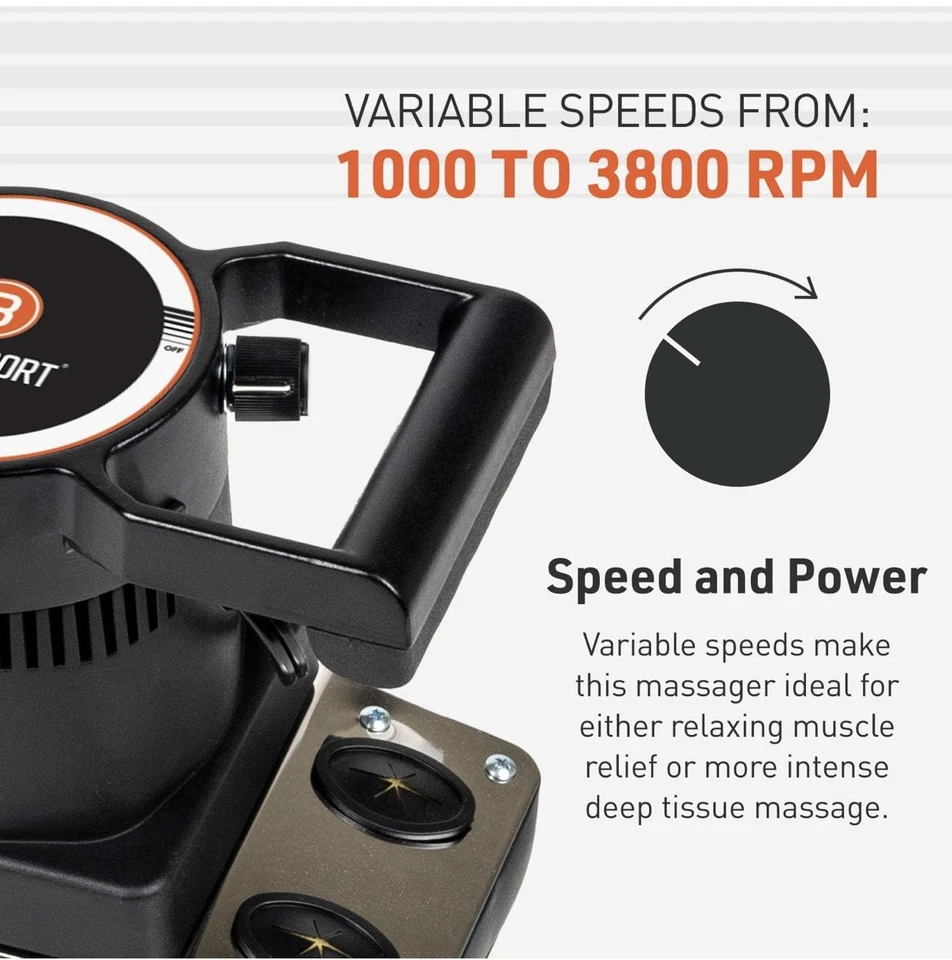 MASAJEADOR CORPORAL DEPORTIVO TERAPÉUTICO PROFESIONAL CUERPO COMPLETO, VELOCIDAD VARIABLE NUEVO Foto 2 de 4