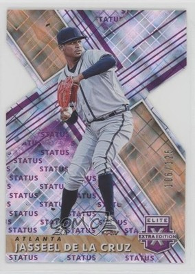 2019 Elite Extra Edition Status Purple Die-Cut /125 Jasseel De La Cruz #118 0x3q
