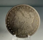 1881-S Morgan Silver Dollar $1 San Francisco Mint 90% Silver Circulated Coin