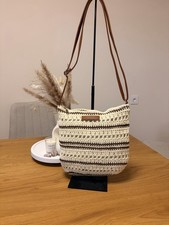 New Crochet Crossbody Bag | Boho Knit Shoulde...