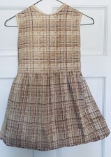 Clothes Pin Bag Plaid  80 Wood Peg Clothespins 1950's Cottagecore Brown Vintage