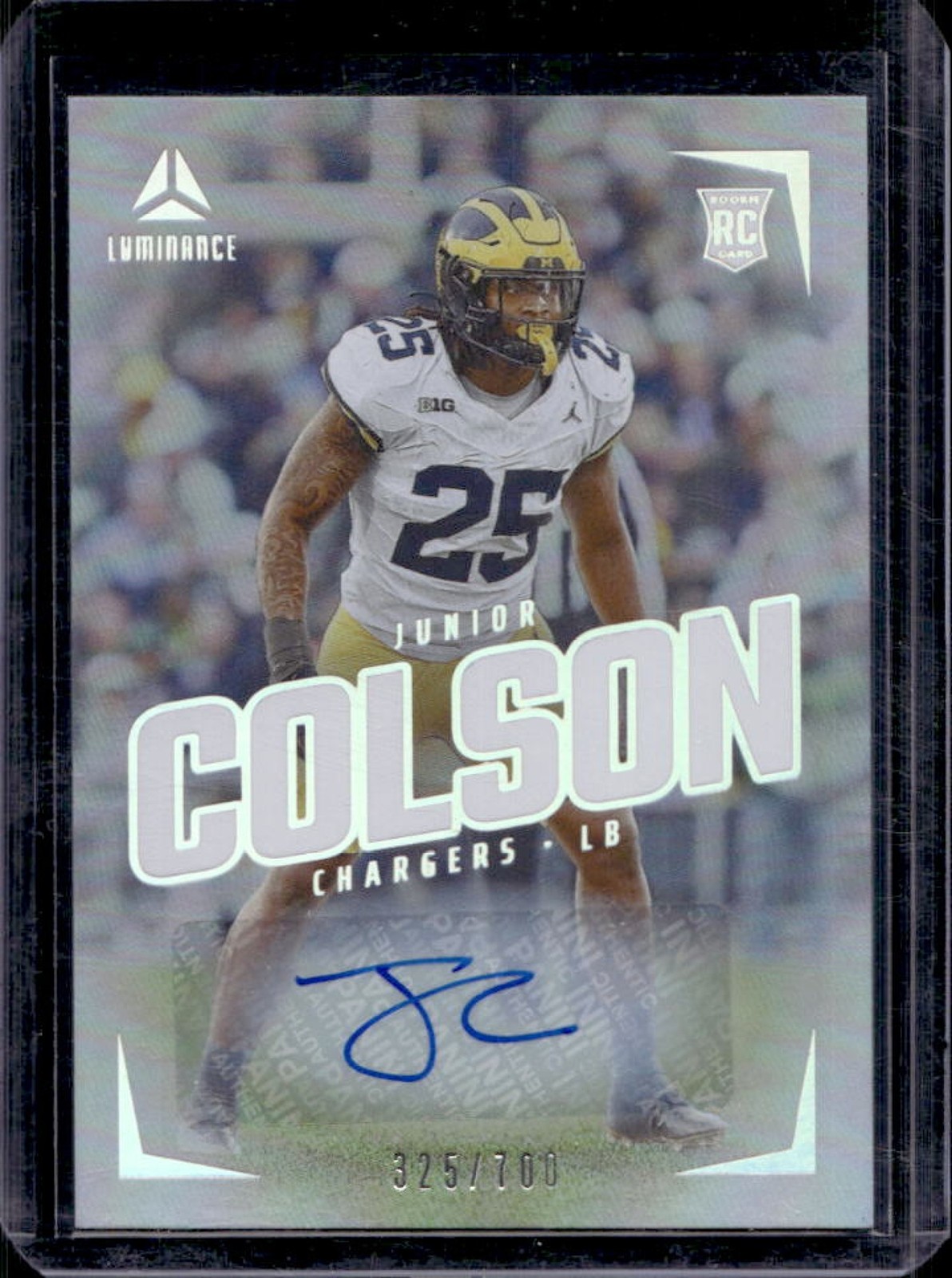 Junior Colson Panini Luminance #150 Autograph