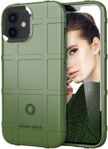 Army-Green Antichoc Armure Étui Pour Apple IPHONE 12, 12 Pro Hybrid Coque