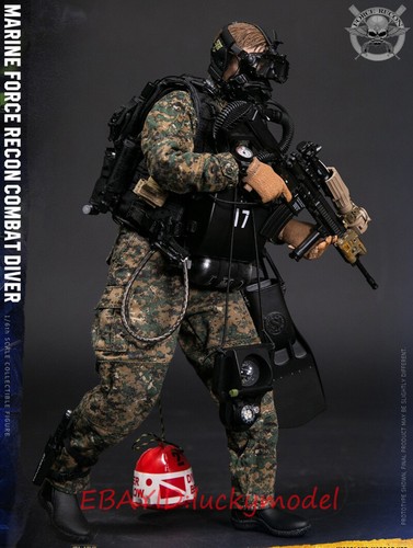 DAMTOYS DAM 78055 USMC Combat Diver Woodland Camouflage Version Toy Soldiers NEW - Picture 5 of 6