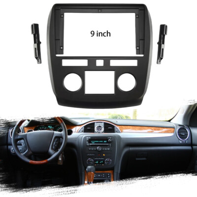 9'' Fascia Stereo Radio Bezel Panel Frame Trim 2Din For BUICK ENCLAVE 2009-2013 K