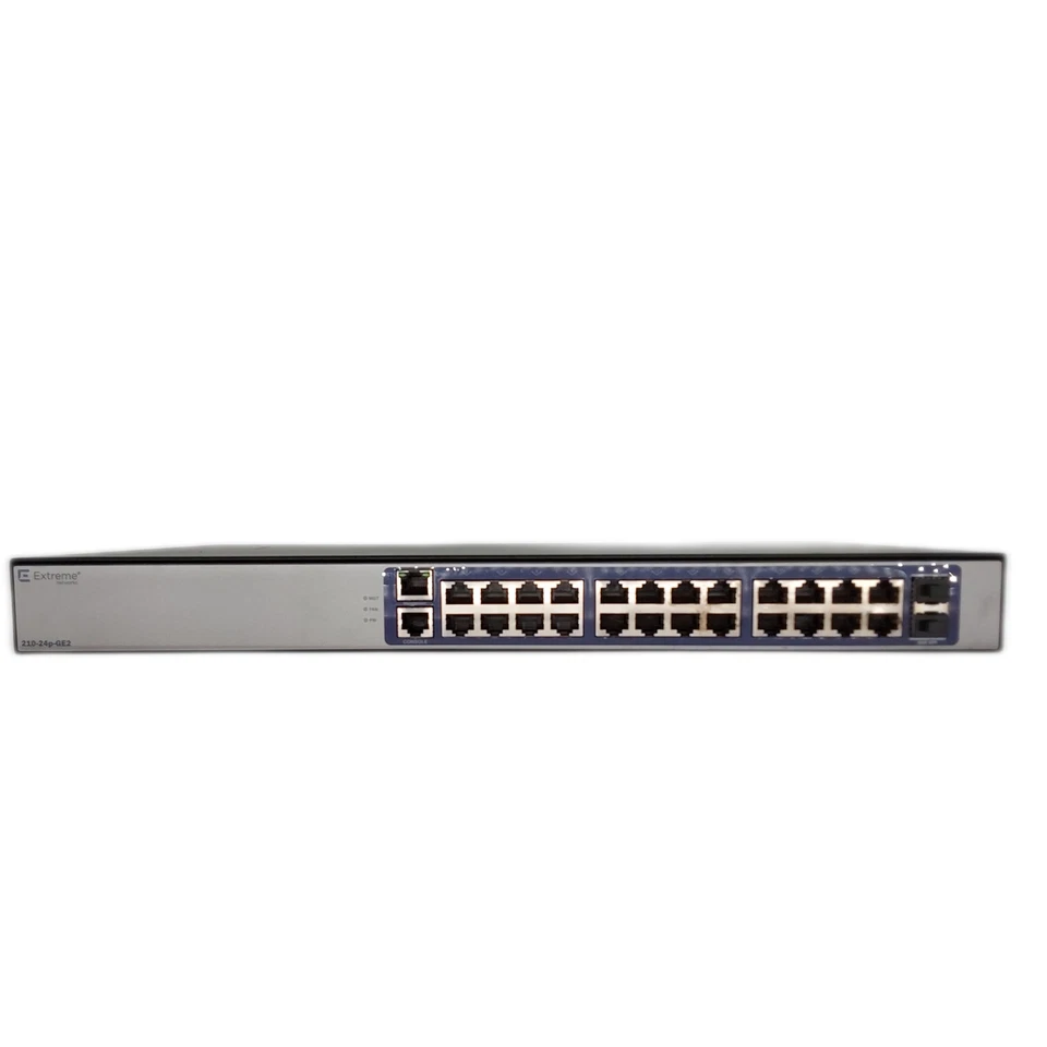 Extreme Networks 210-24p-GE2 PoE+ 2x 1GB SFP Ports Switch - Image 2 of 4