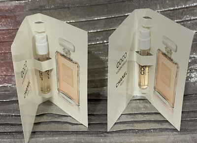Chanel- COCO MADEMOISELLE - 2 Eau De Parfum Spray Samples 0.05 Oz