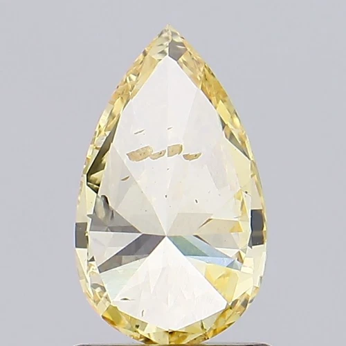 PEAR 0.96ct VIVID YELLOW SI2 IGI CERTIFIED LAB GROWN DIAMOND LG581313557 - Image 4 of 4