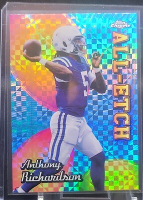 Anthony Richardson 2024 Topps Chrome - All-Etch #CAE-AR X-Fractor Colts