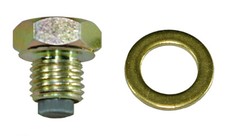 Oil drain bolt, sump plug fits Suzuki TS125R (1990-1996) 14mm x 1.25 - magnetic