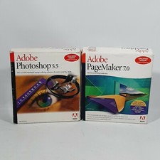 Adobe PageMaker 7.0  Photoshop 5.5 Computer Software Educational version
