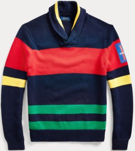 multicolor polo sweater