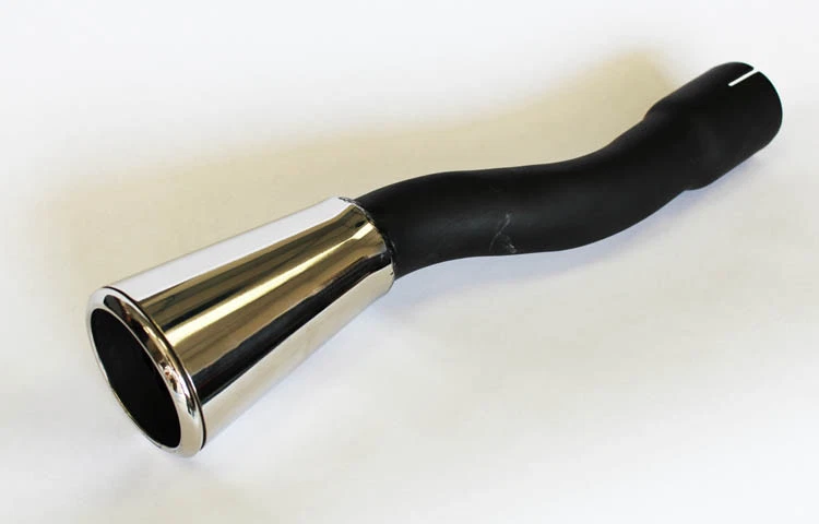 ¡Nuevo! Ford Mustang 1965-1966 puntas de escape dobles, trompetas, par GT de acero inoxidable Foto 2 de 4