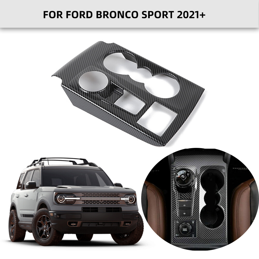 BORUIEN Coperture Pulsanti Console Centrale Per Ford Bronco Sport 2025 - Set 9 Pezzi In Alluminio (Rosso) - 2
